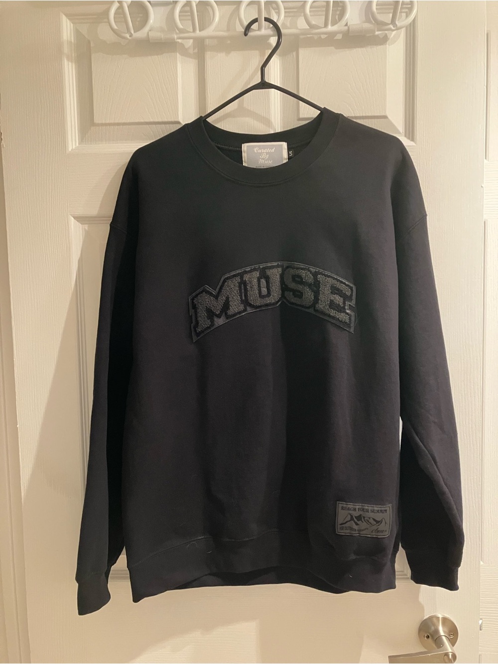 Curated by Muse Crewneck Sweater - Black